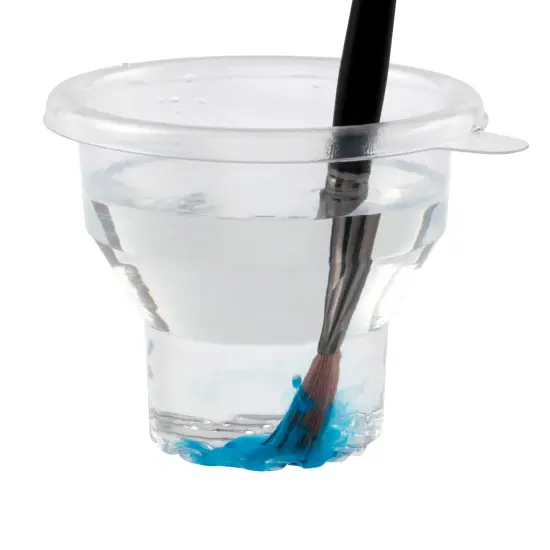 Creative Mark AquaMat Liner 5 Pack - Reusable Paint Brush Cleaner Rinse Cup for AquaMat Collapsible Paint Cup, Durable Textured BottomPaint Water Cupfor Quick Water Change, Non-Collapsible Design {4}