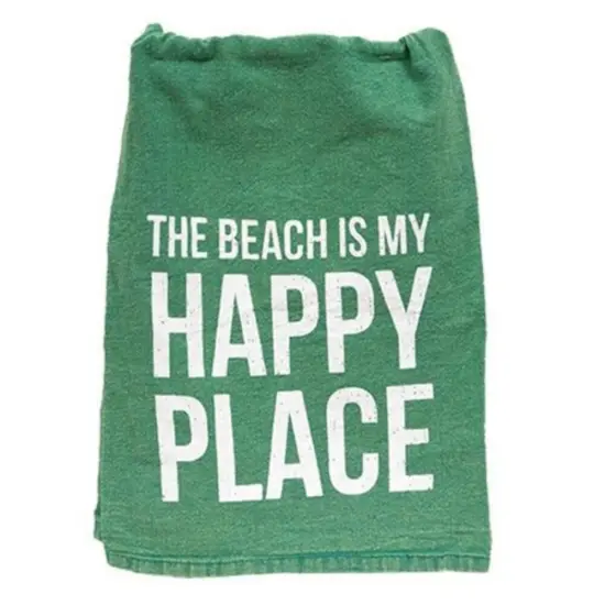 The Beach Is My Happy Place Dish Towel {1}