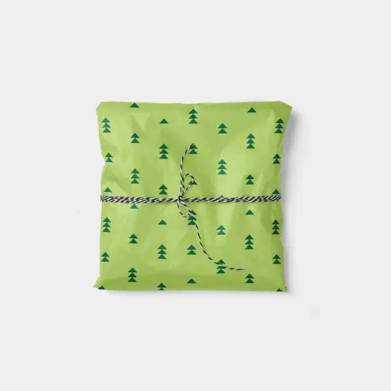 Minimal Trees Holiday Gift Wrap {1}