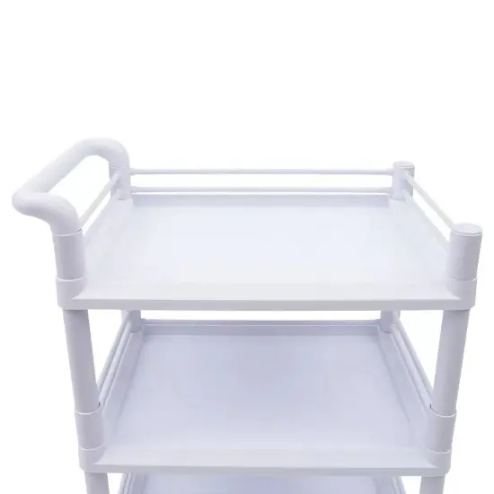 Medical Lab Trolley Cart 3 Tier Spa Rolling Shelf Beauty Salon Storage Organizer {5}