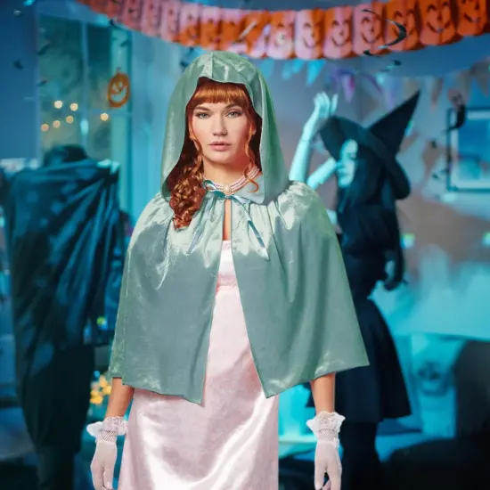 Regency Capelet Adult Costume Accessory | Teal {4}