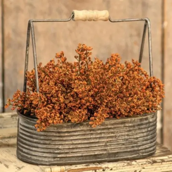 Bursting Astilbe Half Sphere 9" Pumpkin (Vase not included) {1}