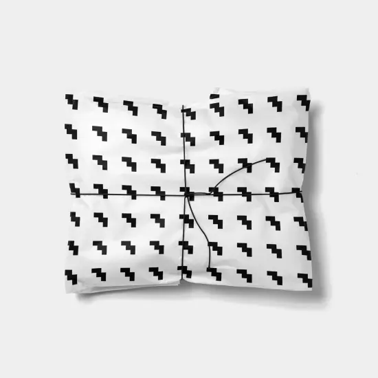 Minimal Shapes Black and White Gift Wrap {1}