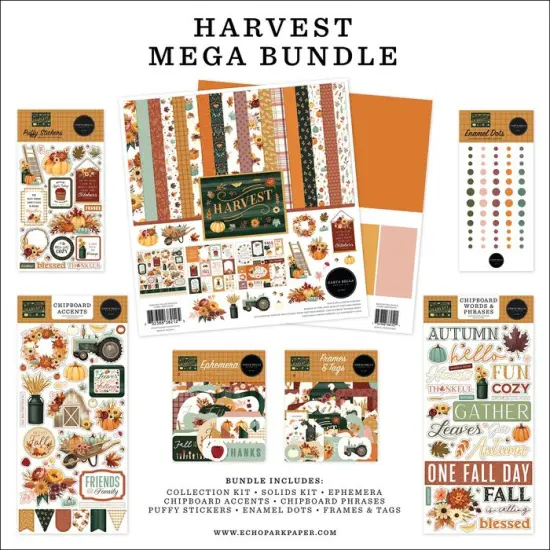 Carta Bella Harvest 12"x12" Collection Kit Mega Bundle {1}