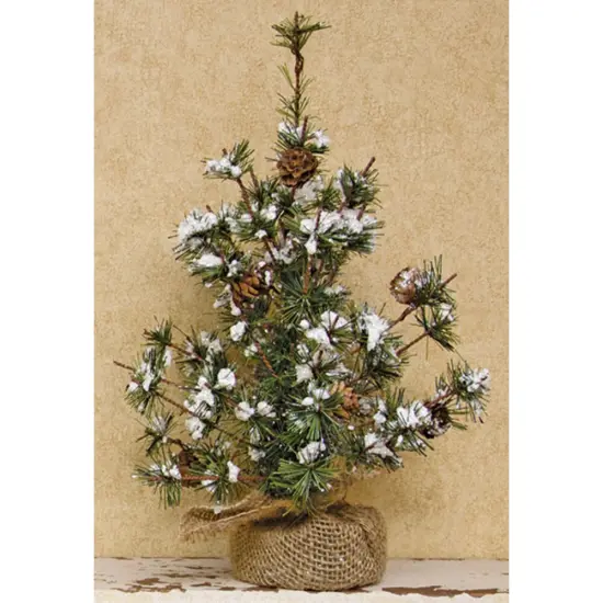 Snowy Brush Pine Tree, 12" {1}