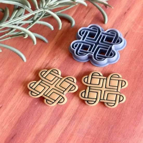 CELTIC 4 HEART CLOVER | IRISH ST PATRICKS DAY | CLAY CUTTER {3}