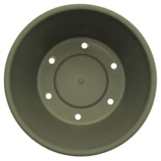 Bloem Terra Pot Planter: 14" - Living Green - Durable Resin Pot, for Indoor and Outdoor Use, Gardening, 5 Gallon Capacity, Saucer Sold Separately {6}