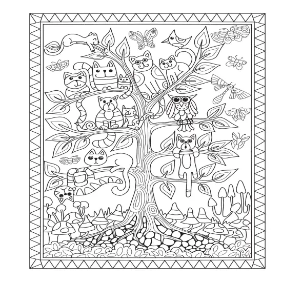 Creative Haven: Whimsical Cats Coloring Book-Softcover {6}