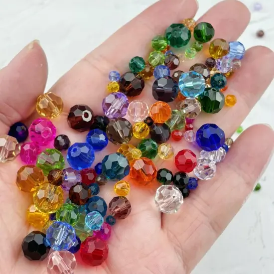 400pcs 4mm Round Crystal Glass Beads for Jewelry Making {3}