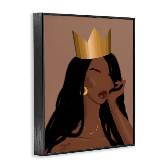 Stupell Industries Regal Crowned Woman Framed Giclee, design by Sierra Siler {3}