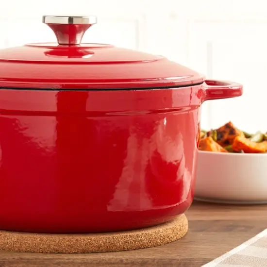 4 Pack Round Cork Trivets for Hot Dishes, Plates, and Kitchen Countertops, Multifunctional Heat Resistant Corkboard Pads for Hot Pots, Pans, Plates, Planters, Glassware, and DIY Crafts (9 in) Brown {3}