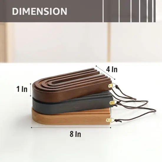 Set of 3 Wood Wall Planter Propagation Station Rainbow U Shape Hanging Vases {2}