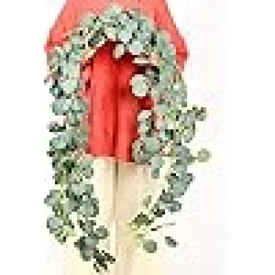 Artificial Eucalyptus Garland Faux Silk Eucalyptus Leaves Vines Handmade {3}