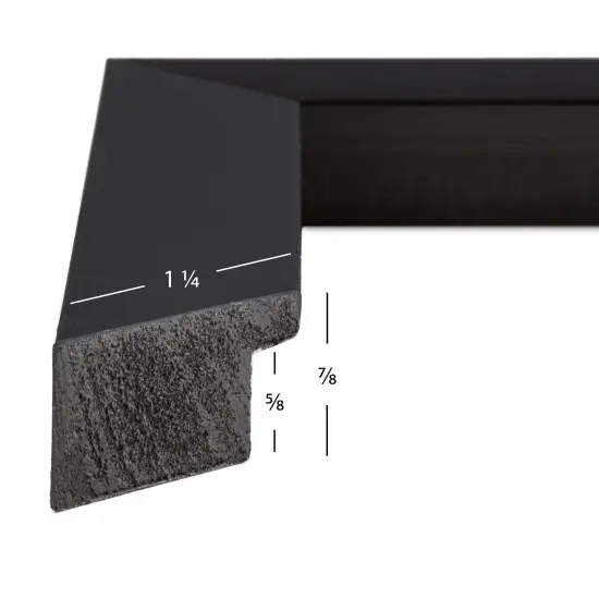 23x33 Picture Frame, Modern Aesthetics 1.25 Inch Polystyrene Moulding, Wall Display Frame for Art, Posters, or Photos by wallsthatspeak Black {3}