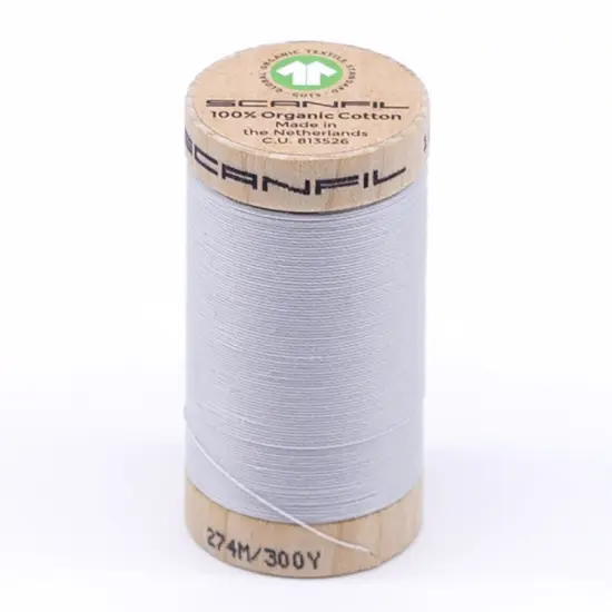 300 Yards Elegant Organic Pima Cotton Thread Oyster Mushroom 30wt {1}