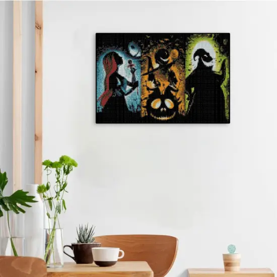 Jack and Sally Stamped Cross Stitch Kits - Halloween Printed Counted Cross Stitch for Beginners {3}