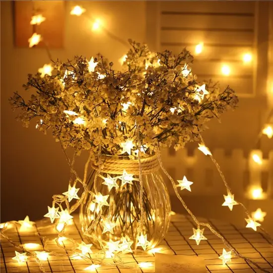 100 LED Star String Lights - 33FT (Warm White) {3}