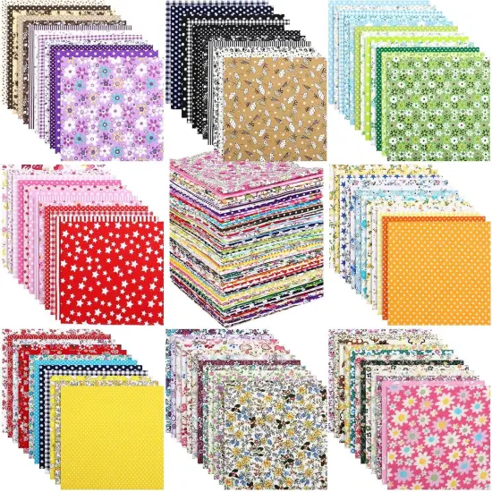 1500 Pcs 4 x 4 Inches Cotton Fabric Squares {1}