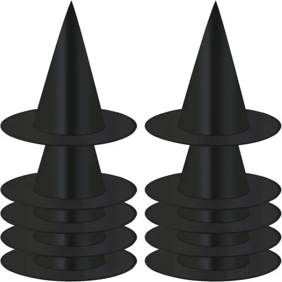 10 Pack Halloween Costume Witch Hat {1}