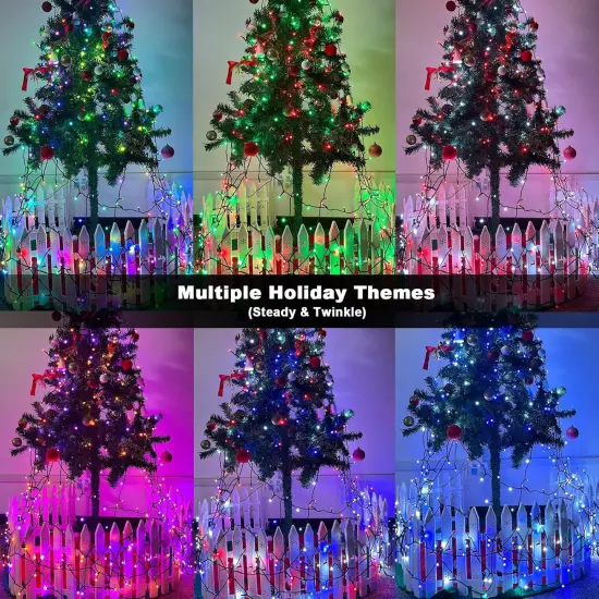 Multi-Color Christmas String Lights with Remote - 200 LEDs, 65.6 FT (RGB) {2}