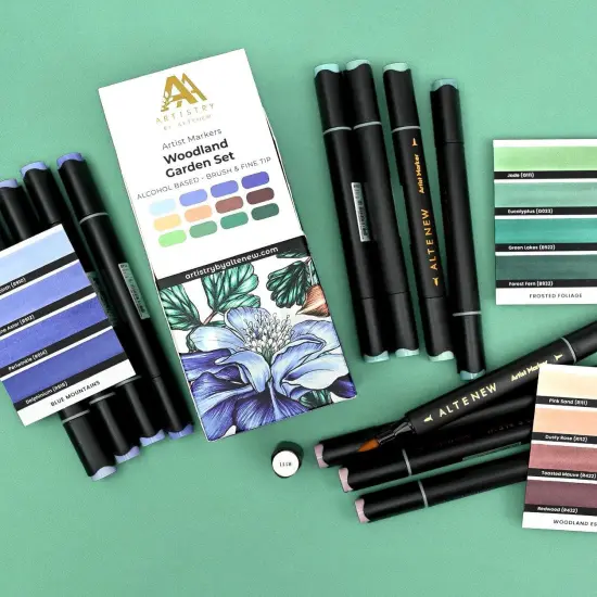 Woodland Garden Artist Alcohol Markers Set L {4}