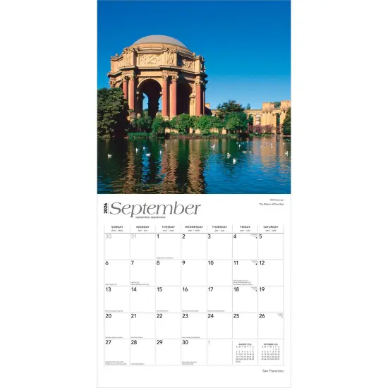 San Francisco | 2026 12 x 24 Inch (Hanging) Monthly Square Wall Calendar | Plastic-Free {4}