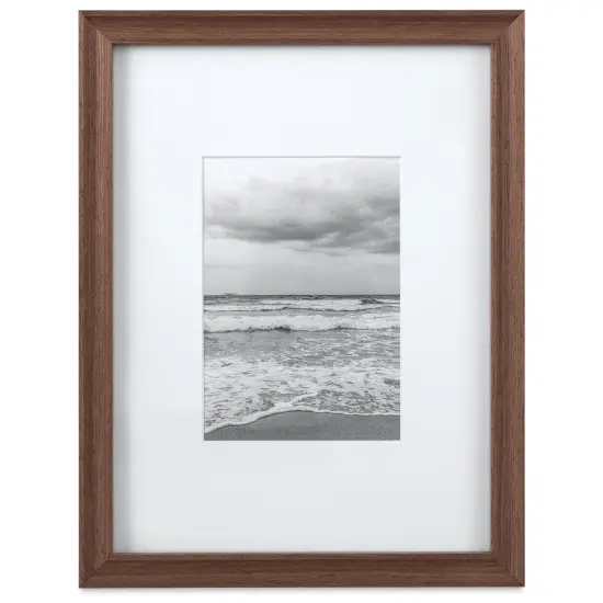 Blick Theo Frame with Mat - Walnut, 9" x 12" {1}