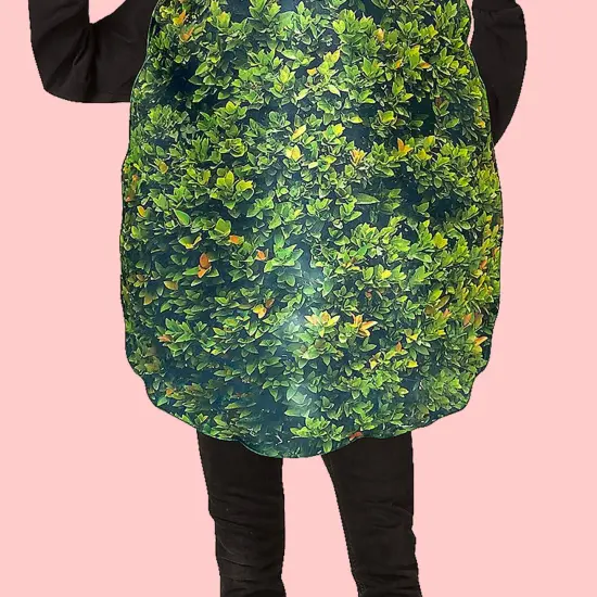 Adult Bush Costume Tunic Camouflage Leaf Print Party Wear {6}
