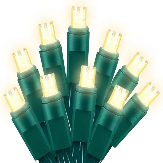 25ft 50 Counts Warm White LED Christmas Lights {1}