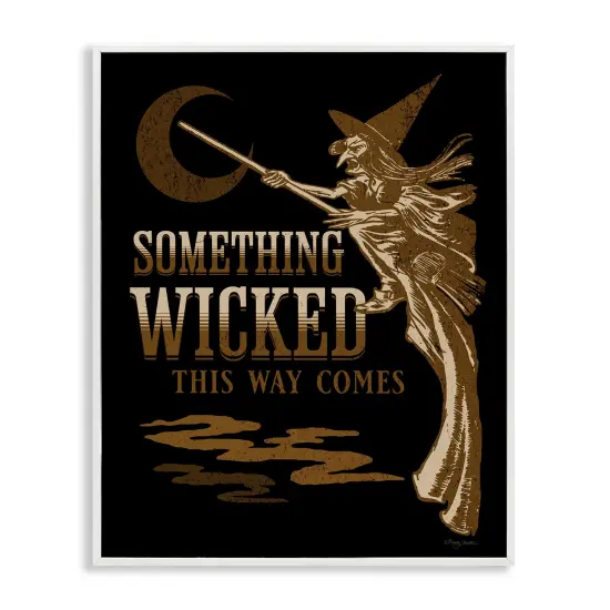 Something Wicked Witch Framed Giclee Art White {1}