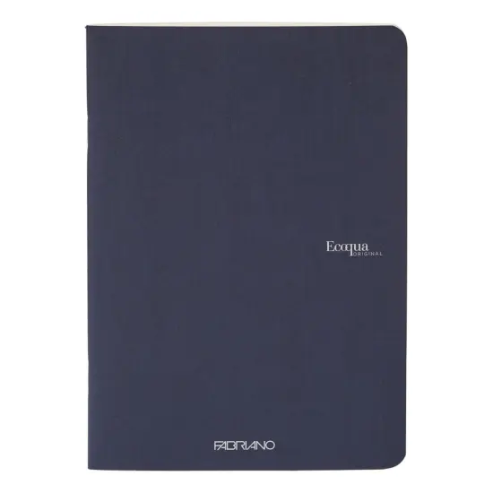 Fabriano Ecoqua Original Saddle-Stitched Notebook, Size A4, 40 Sheets, 8.3" x 11.7" Navy {4}