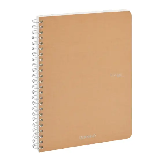Fabriano Ecoqua Original Spiral-Bound Notebook, A5, 70 Sheets Beige {3}