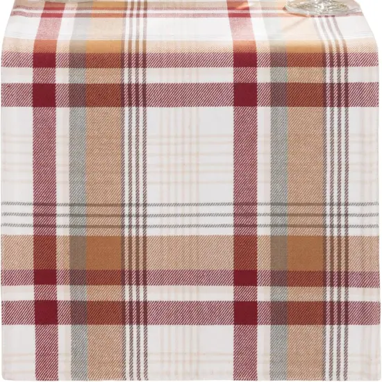 Home Fashions Seneca Plaid Harvest Fall, 13"x70" {2}