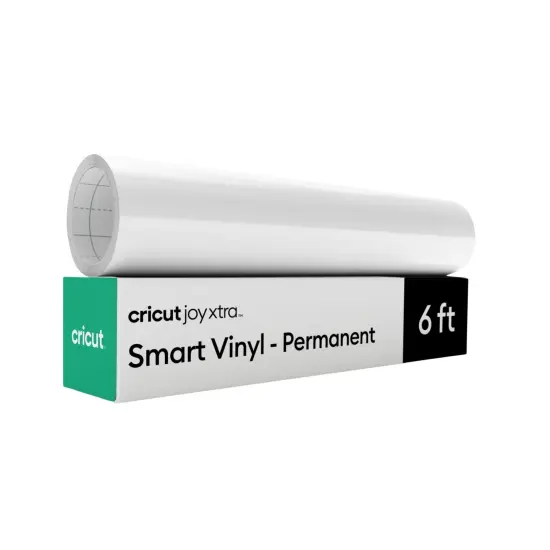Cricut Joy Xtra Smart Vinyl - Permanent, White, 9.5 in x 6 ft (1) {1}