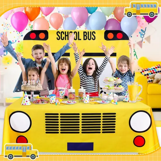 2 Pcs School Bus Party Decorations First Day of School {4}