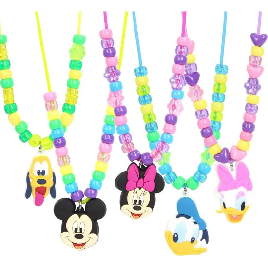 Tara Toy: Necklace Activity Set - Minnie Mouse - 160pcs, DIY Jewelry Kit, Create 5 Disney Junior Character Charm & Bead Necklaces, Mix & Match, Kid 3+ {6}