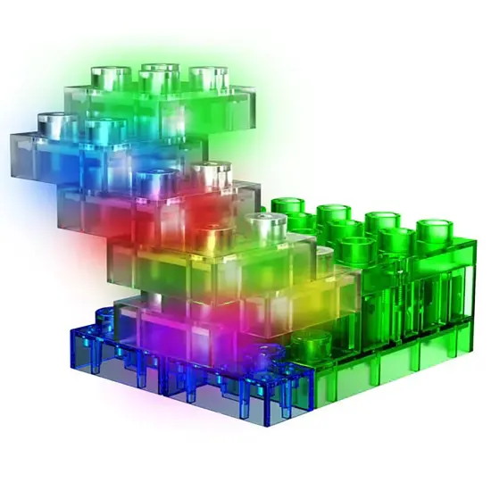 E-Blox: Circuit Blox: BYO Tower of Flashing Lights - Color-Changing LED Blocks Kit, Stack & Build 3D Brick Creations Set, DIY STEM Toy, Kids Ages 8+ {4}