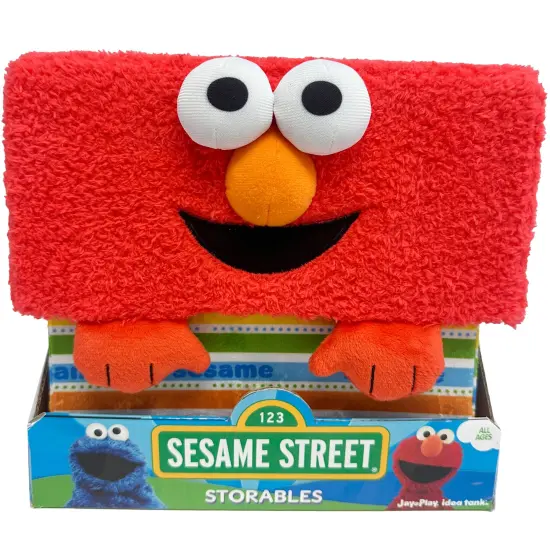 Sesame Street: Storables 12" Box - Elmo - Red Character Themed Bin, Fabric Storage Container, Opening Top Lid, Holds Toys, Books & More, Licensed {1}