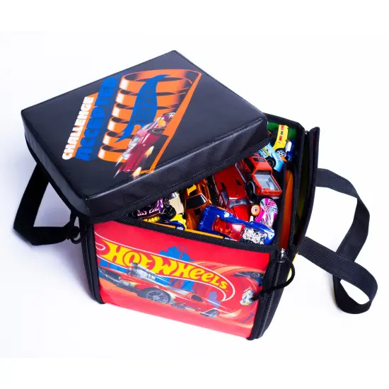 Hot Wheels ZipBin Ramp It Up! Storage Case & Racetrack Playmat/Car Ramp {5}