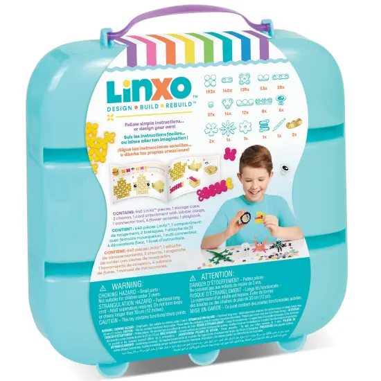 Make It Real: LinXo Creator Set - 650 pcs, DIY 13 Projects, Jewelry & Collectible Figures, Design-Build-Rebuild, Flexible Pieces, Girls & Kids Ages 6+ {3}