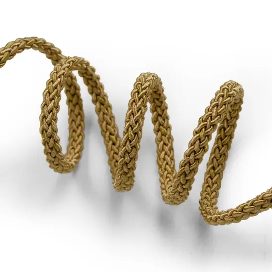 5 Yards of Sophia 1/4" (6mm) Braided Cord Trim | 5 yard cut Gold {4}