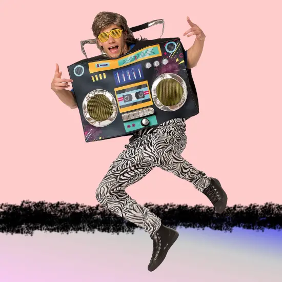 Funny Boombox Adult Costume Retro Foam Stereo Party Tunic {2}