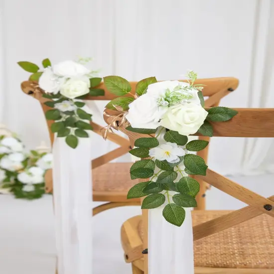 Flowers for Wedding Aisle Decor Church Pew Decorations {2}