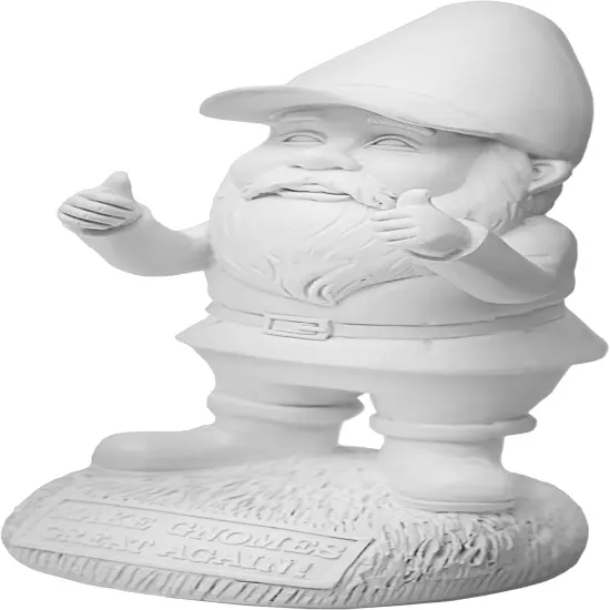 Gnude Gnomes - Unpainted Make Gnomes Great Again Garden Gnome {2}