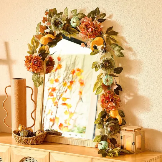 Fall Garland with Lights for Mantle {5}