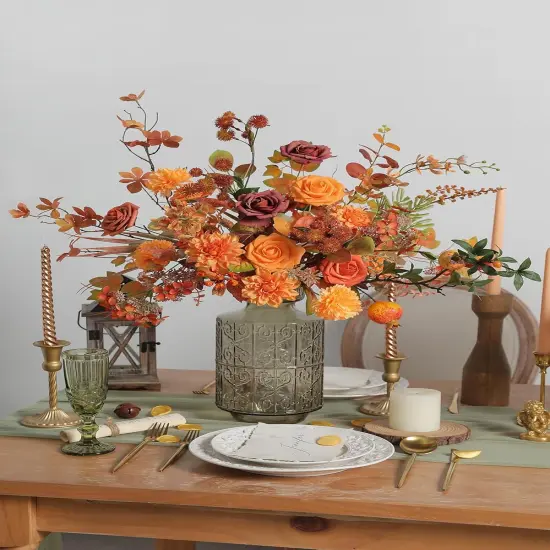 Orange Artificial Greenery Stems {5}