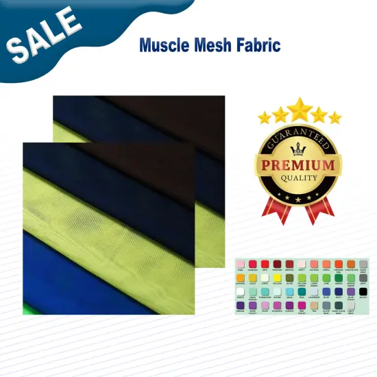 Muscle Mesh Fabric Navy {2}