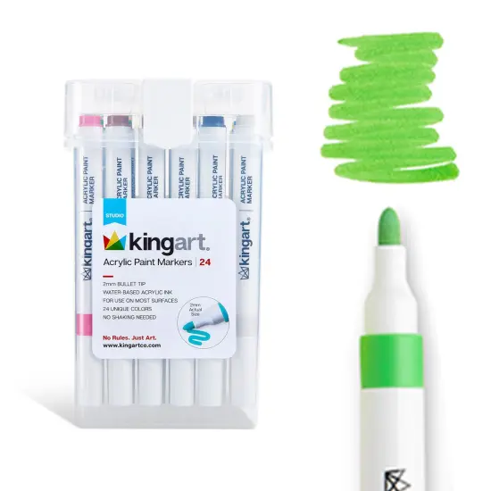 KINGART&reg; Acrylic Paint Markers 24 Colors {1}