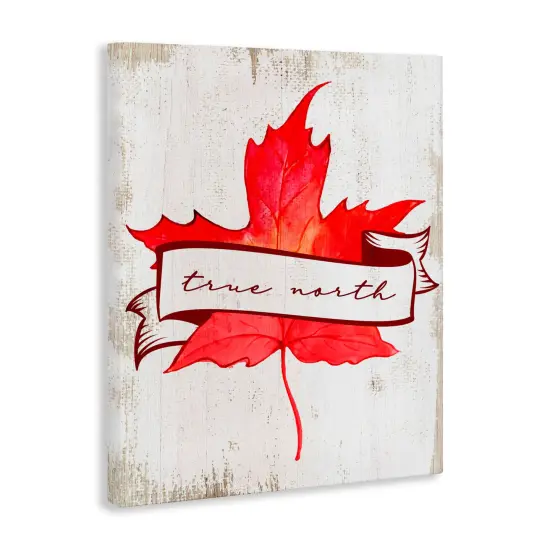 Stupell Industries True North Maple Leaf Canvas, design by Lil' Rue {3}
