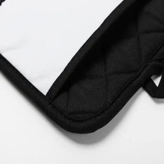 Craft Express 2 Pack Black Pot Holders with Pocket &ndash; Sublimation-Ready Kitchen Blanks {5}